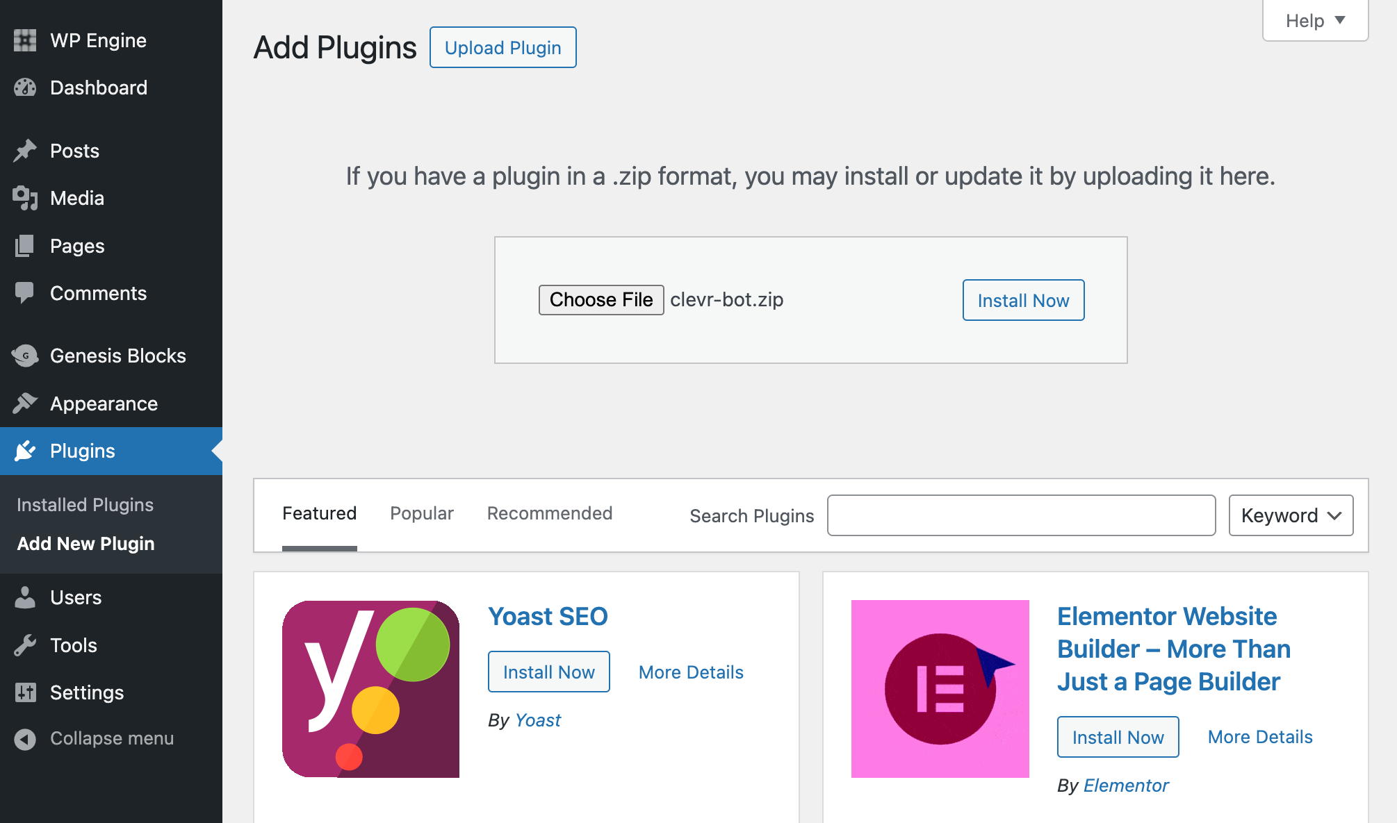 add clevr-bot plugin