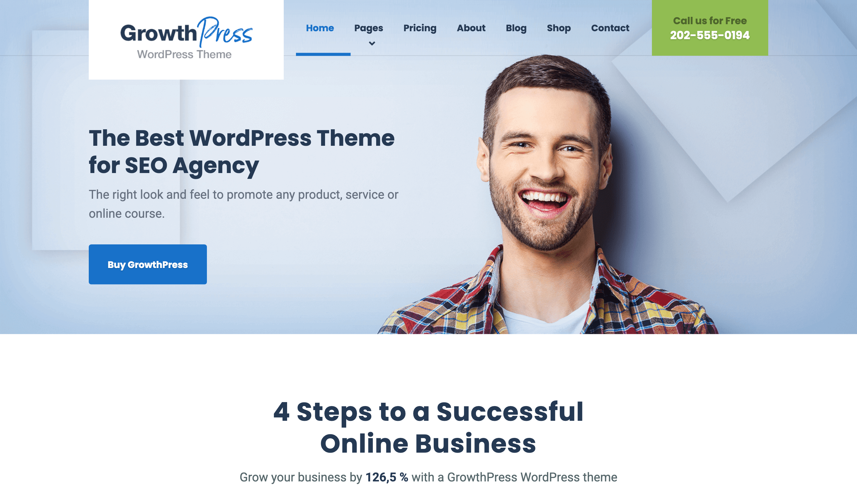 GrowthPress WordPress theme screenshot