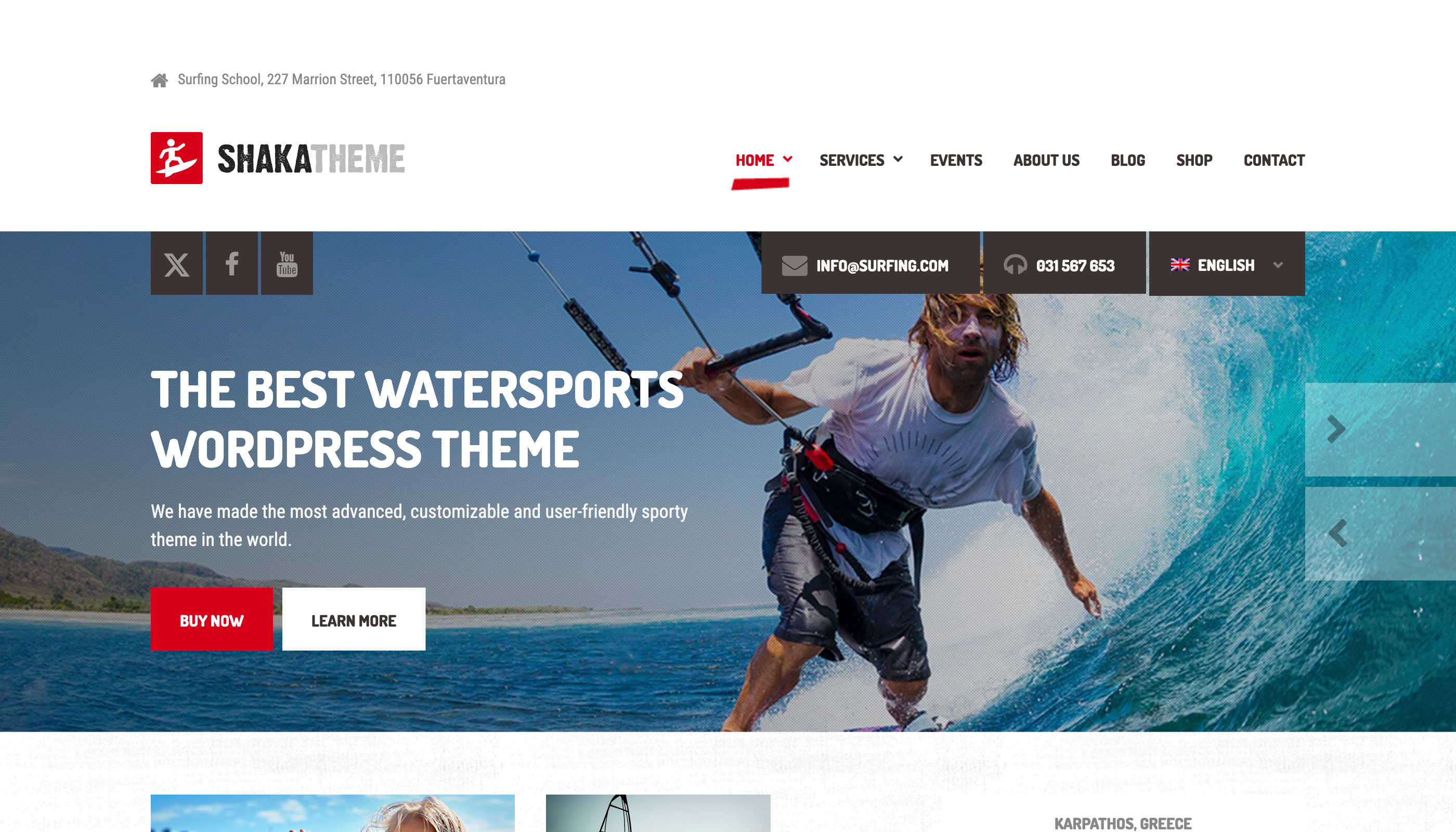 Shaka WordPress theme screenshot