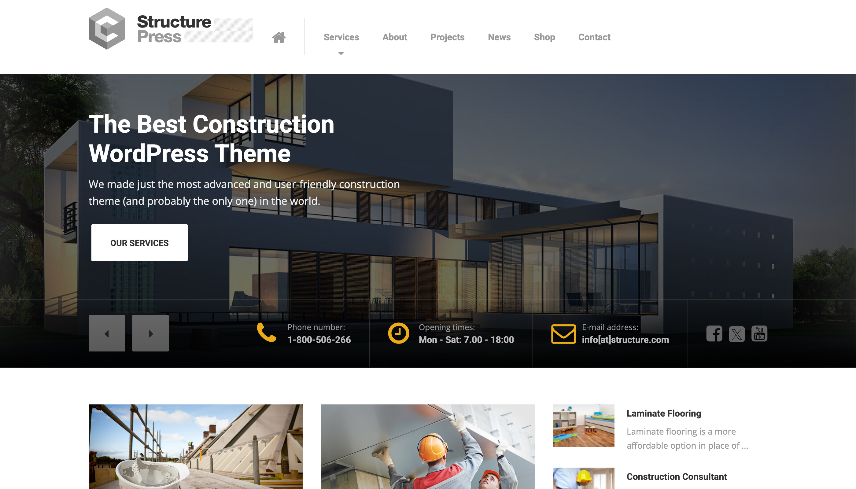 StructurePress WordPress theme screenshot
